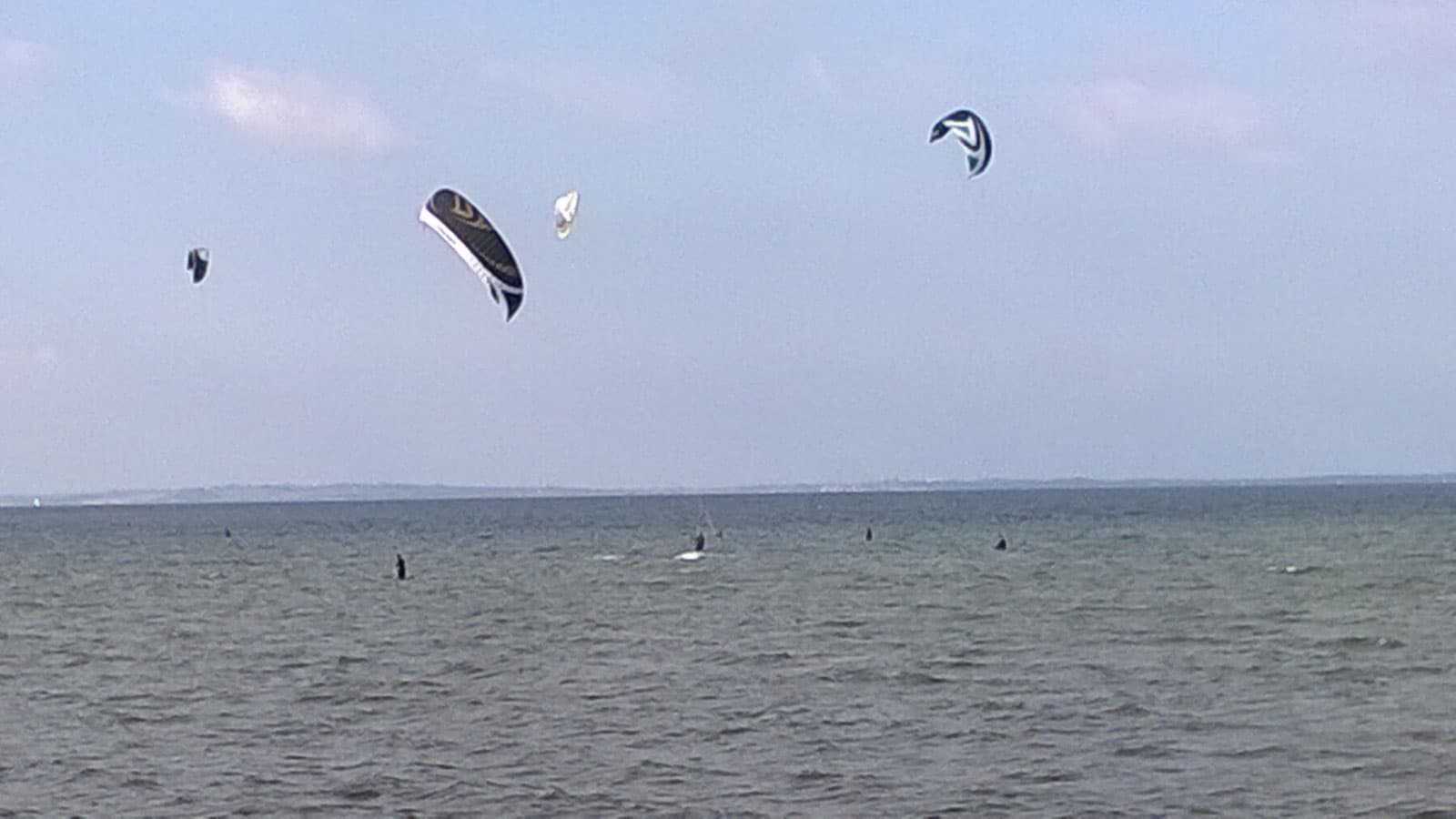 Kitesurfer an der Ostsee